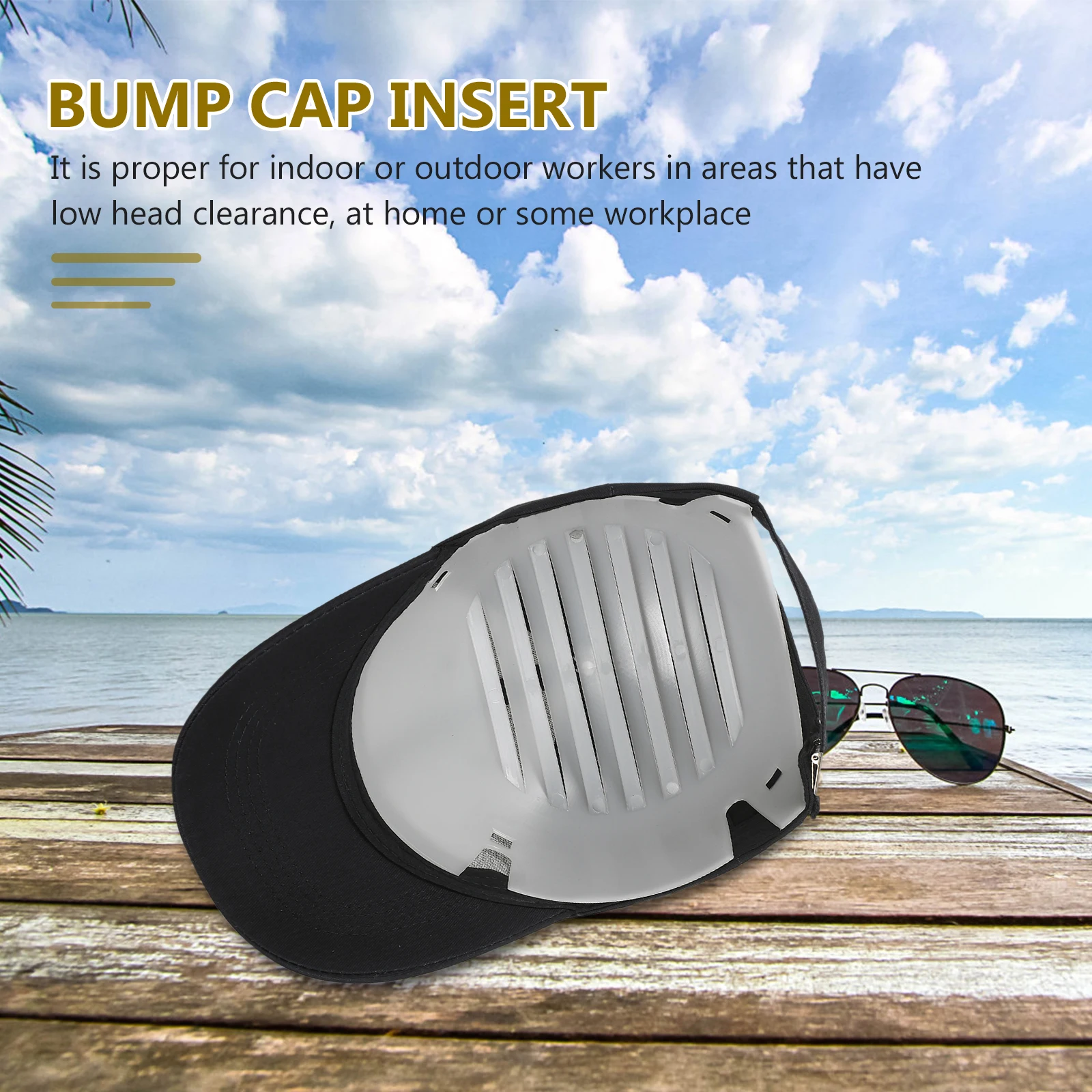 Safety Liner Bump Cap Insert Leichter Baseballmütze Shaper Schwarz KR8883PE Shell Protect Head Low Risk Orvironments