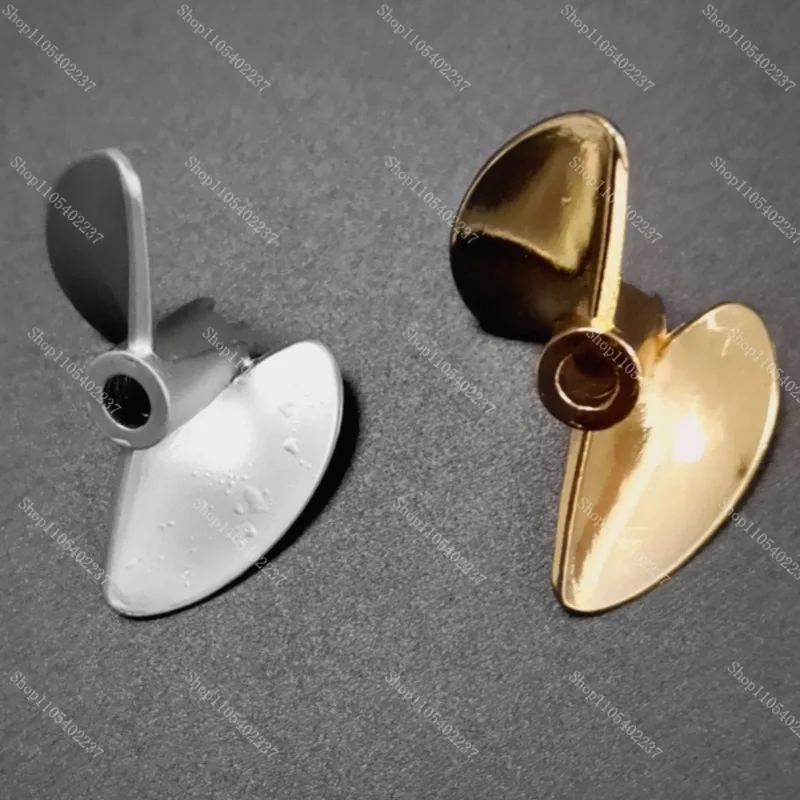 35mm 2-Blade Metal Paddle Upgrade Accessory For Remote Control Fishing Bait Craft And High Speed RC Racing Vessel