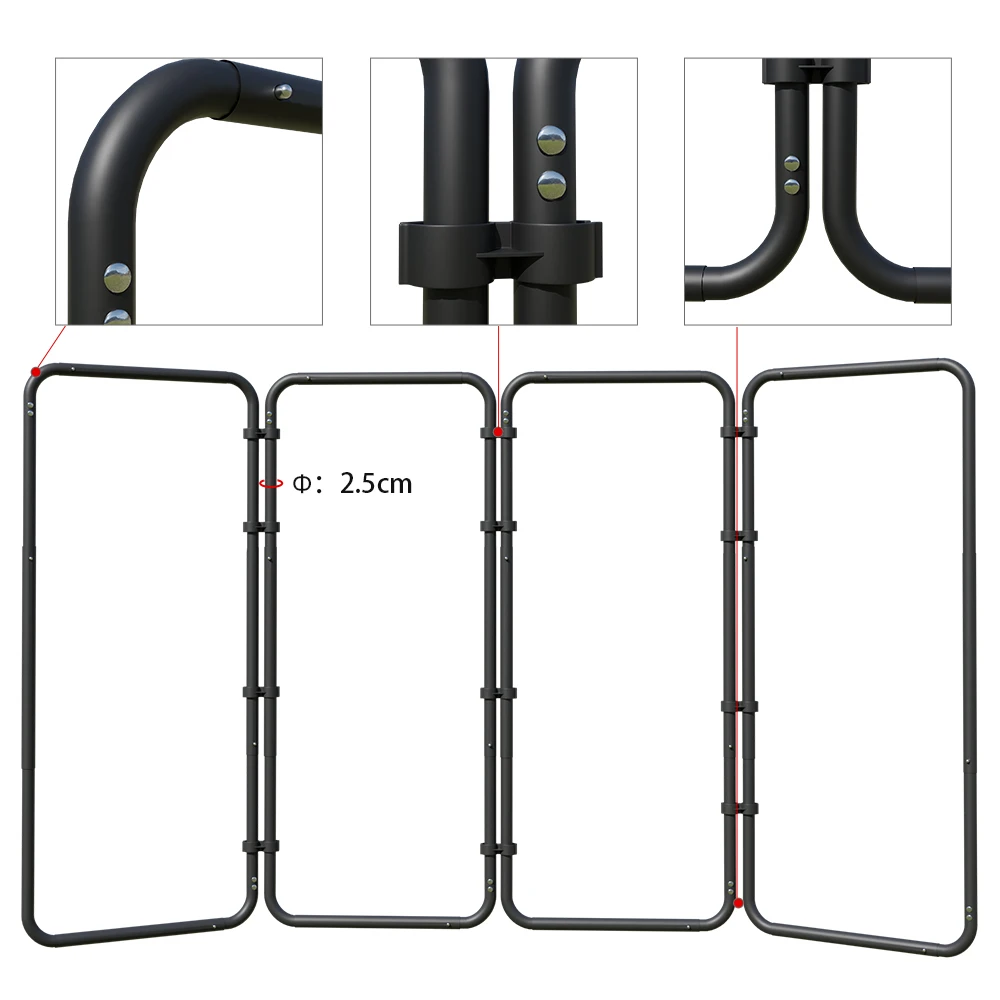 240CMx400CM Background Stand Photography Backdrop Frame with Green Screen Wall and Clip For Living Video Recording Changing Room