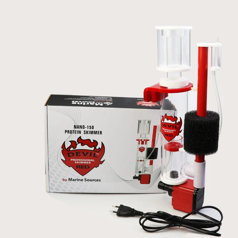 

Marine Sources Red Devil S-150 Nano 150 Hanging Protein Skimmer, 180L/H 7.8W Quiet Protein Separator for 50-150L Saltwater Aquar