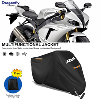 For Yamaha YZFR6 YZF R6 R6S 1999-2015 2005 2007 2010 Motorcycle Cover Outdoor Waterproof Uv Protector Dustproof Rain Covers