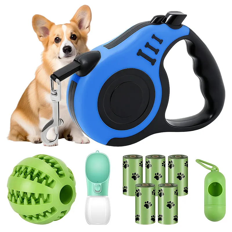 

5 Inch Locking Retractable Dog Leash, Automatic Dog Lead with Lock Function Durable Walking Leash for Small Medium Pet Products