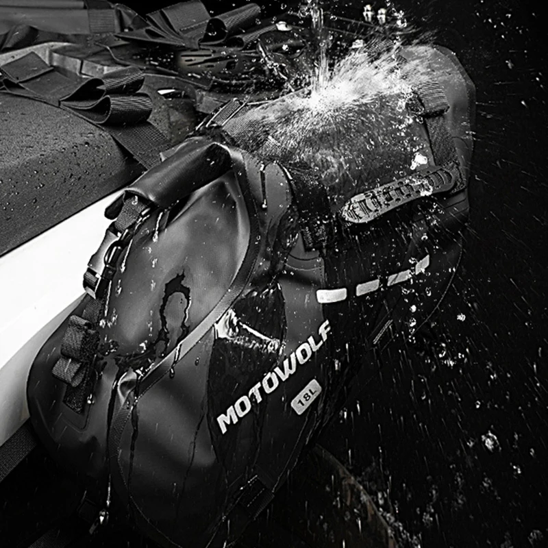 Motorcycle Bag Waterproof 18L/28L/48L Large Capacity 2 Pcs Universal Fit Motorcycle Pannier Bag Saddle Side Bags