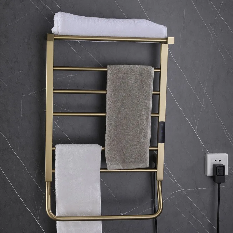 Manufacturer custom wire gold electric bath towel rack towel heater radiator heater electric heating rack