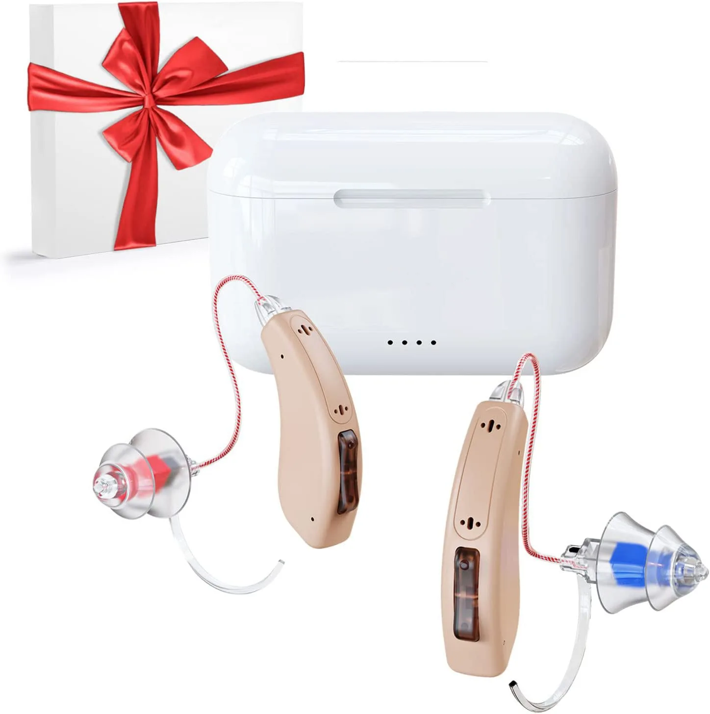 Wireless Behind-the-Ear Digital Hearing Aid 16 Channels APP Fitting Model 5116RIC 300-500mA Battery For Elderly Severe Hearing