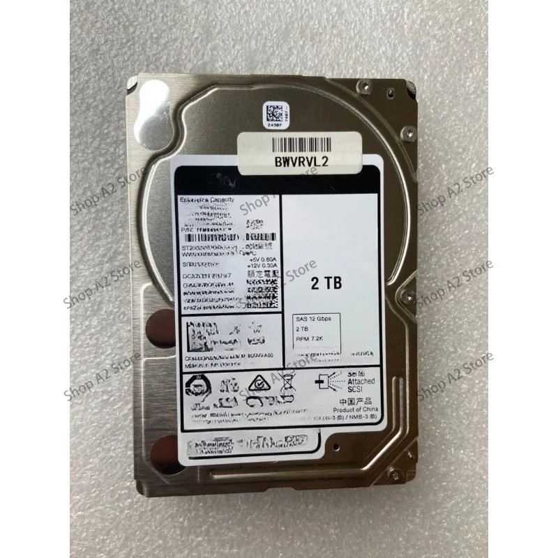 0TMVN7 ST2000NX0463 2T SAS 12G 7.2K 2.5 TMVN7 Server Hard Disk Second-hand products
