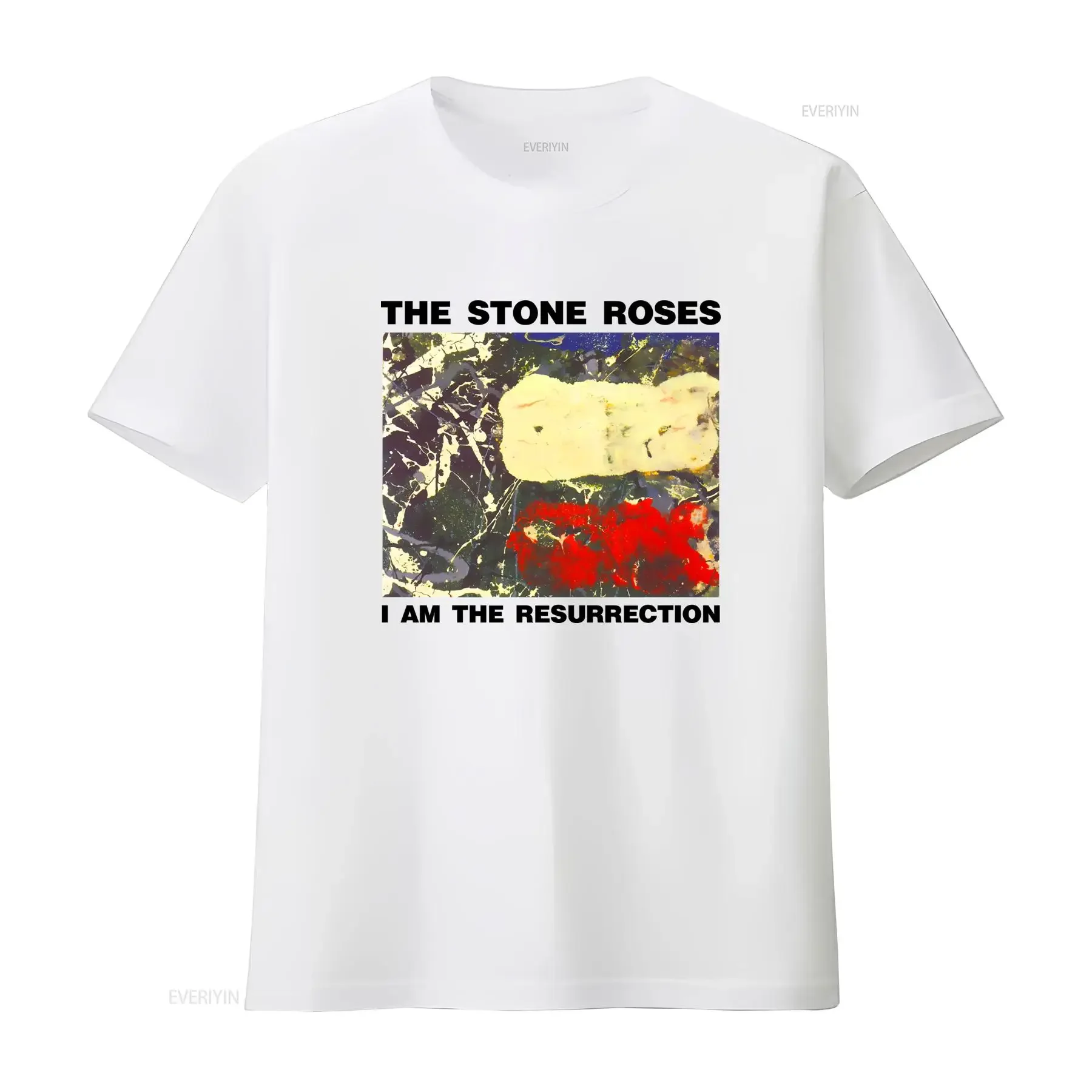 Vintage The Stone Roses T Shirt I Am Resurrection Rock Band  vintage Washed Breathable Versatile Soft designer clothes