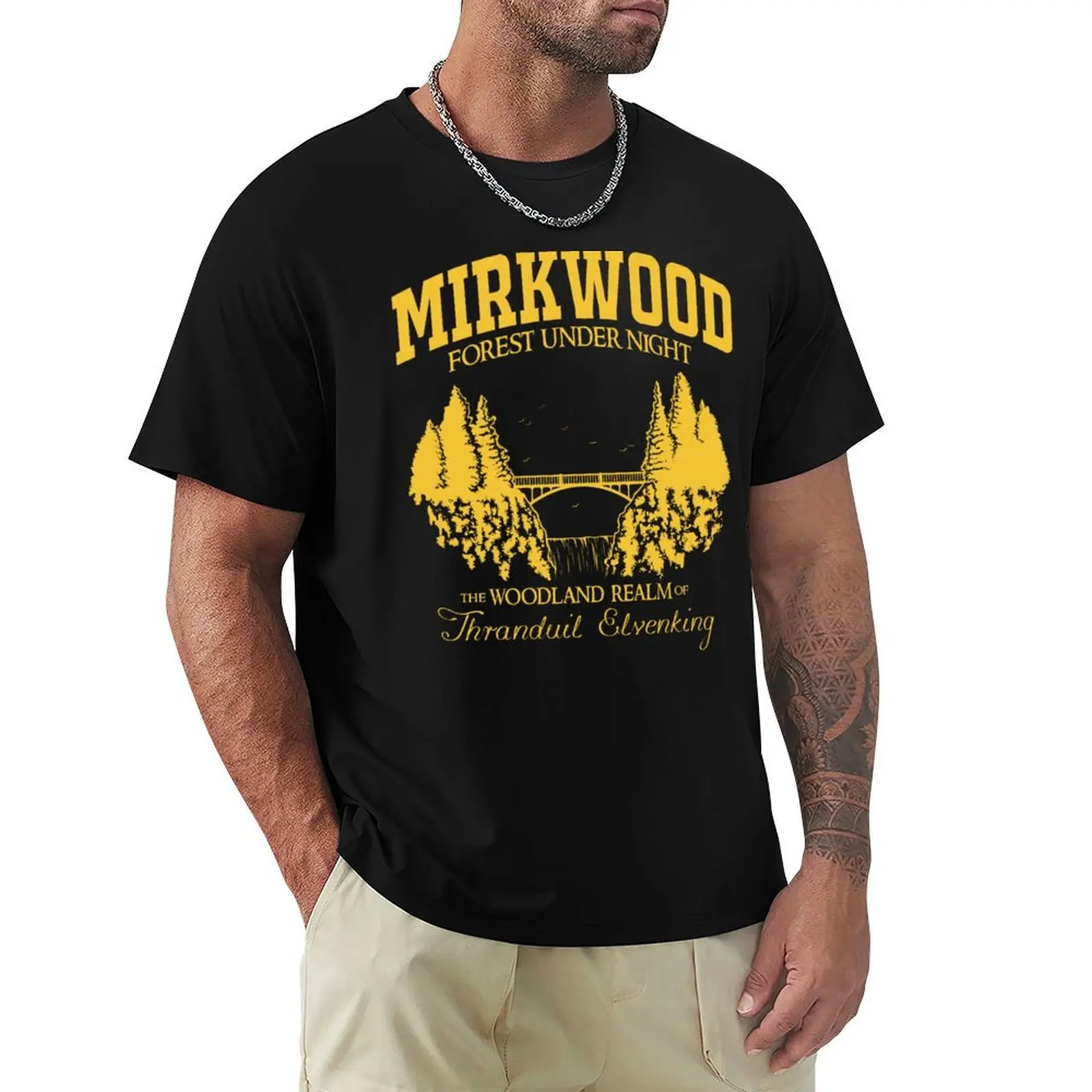 

Mirkwood Forest T-Shirt funny costumes T-shirts man baggy shirts Men's clothing