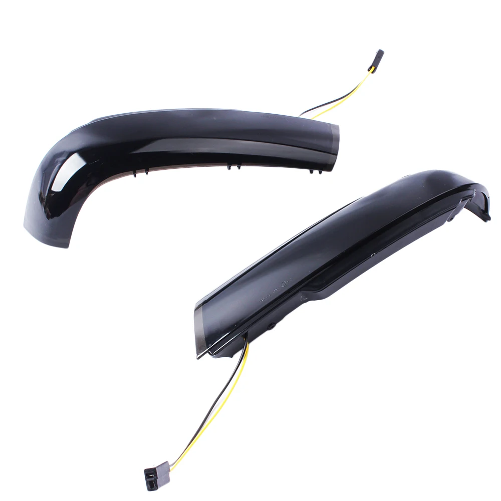 Side Mirror Turn Signal Light Dynamic Amber Turn Signal Light with Smoked Lens Fit for VW TOUAREG 2002-2007