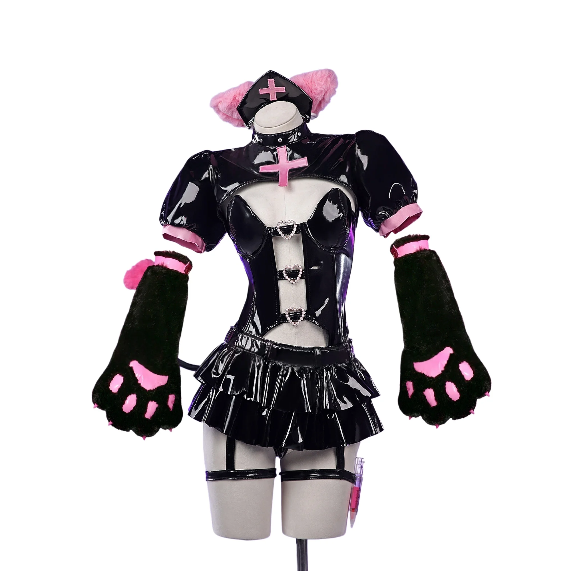 

AGCOS Original Design Demon Cat Nurse Cosplay Costume Female Halloween Outfits Costumes Cosplay