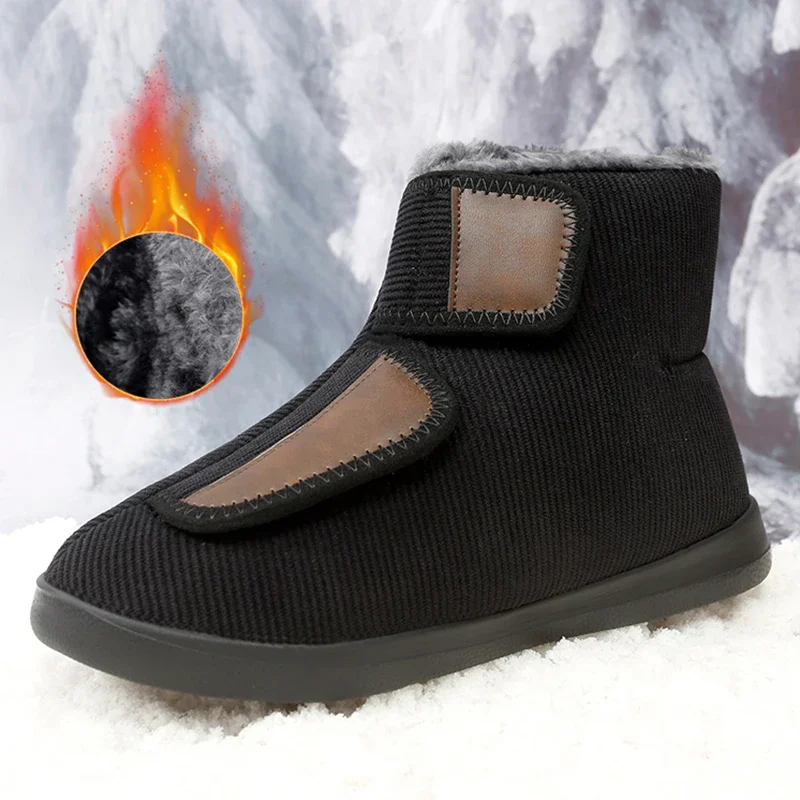 

Winter Women Shoes Snow Boots Fur Slippers Casual Warm Cotton Shoes Plush Antiskid Home Shoes Couple Comfortable Slippers 35-46