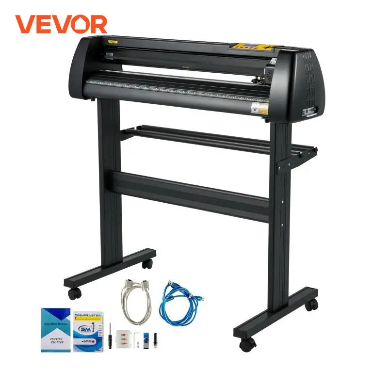 VEVOR 34Inch Vinyl Cutter Plotter 780mm Cutting Width Sign Printer Machine Label Maker LCD Display Signmaster Software