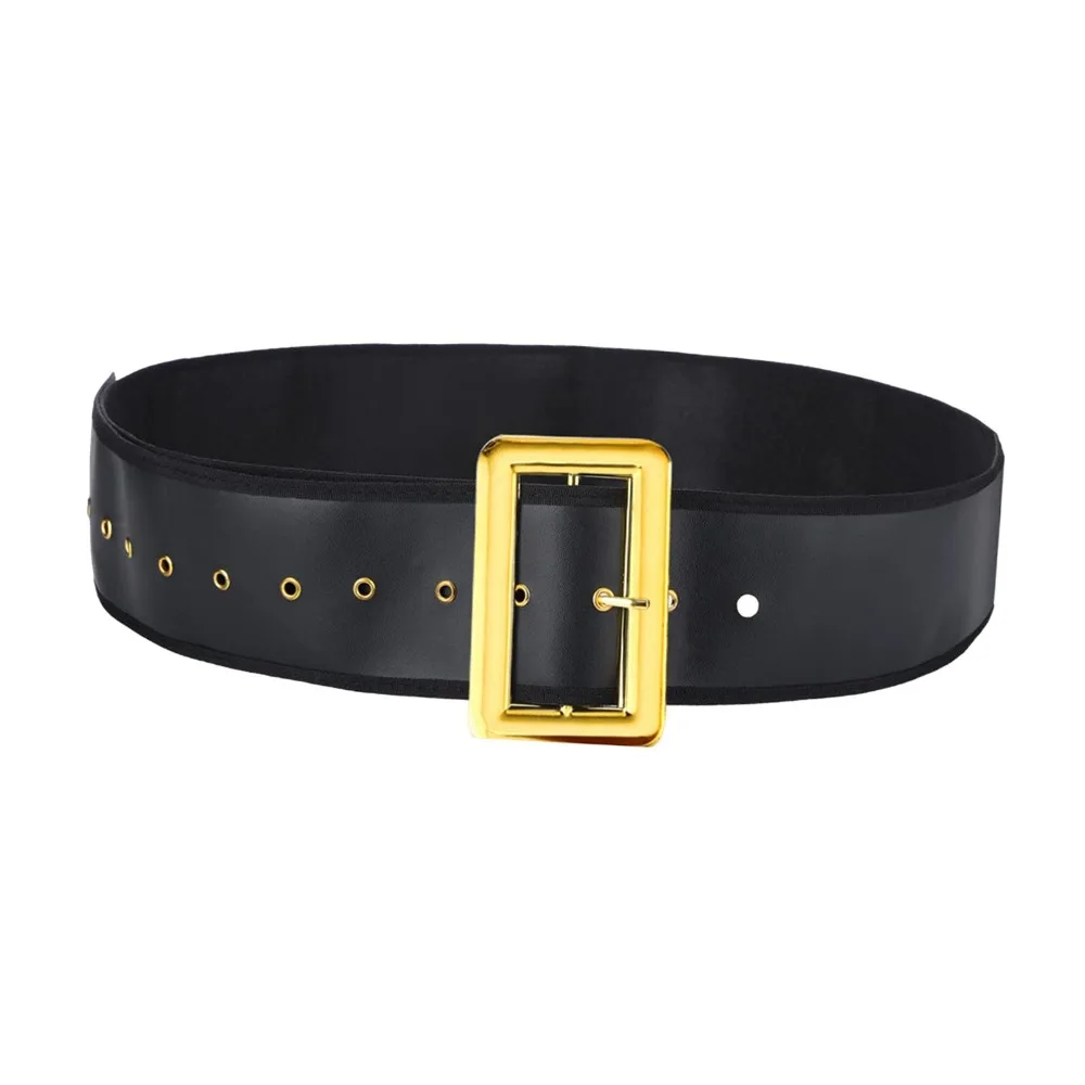 산타클로스 벨트 무대 공연용 와이드 허리 벨트 할로윈 의상 크리스마스 남성용 벨트 코스튬 액세서리