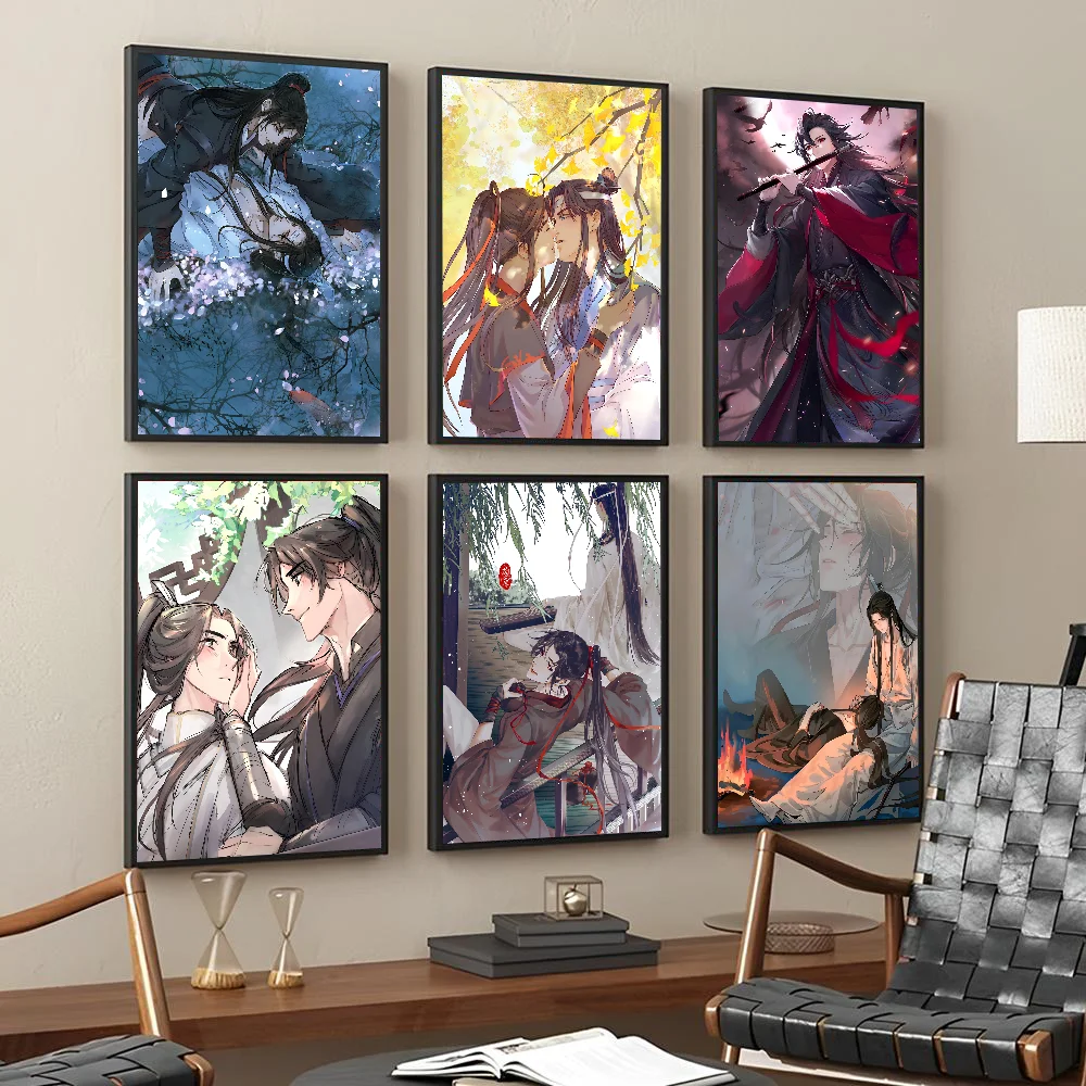 Comic Grandmaster Of Demonic Cultivation Mo Dao Zu Shi Posters Stickers Living Room Bedroom Entrance Cafe Wall Art Decoration