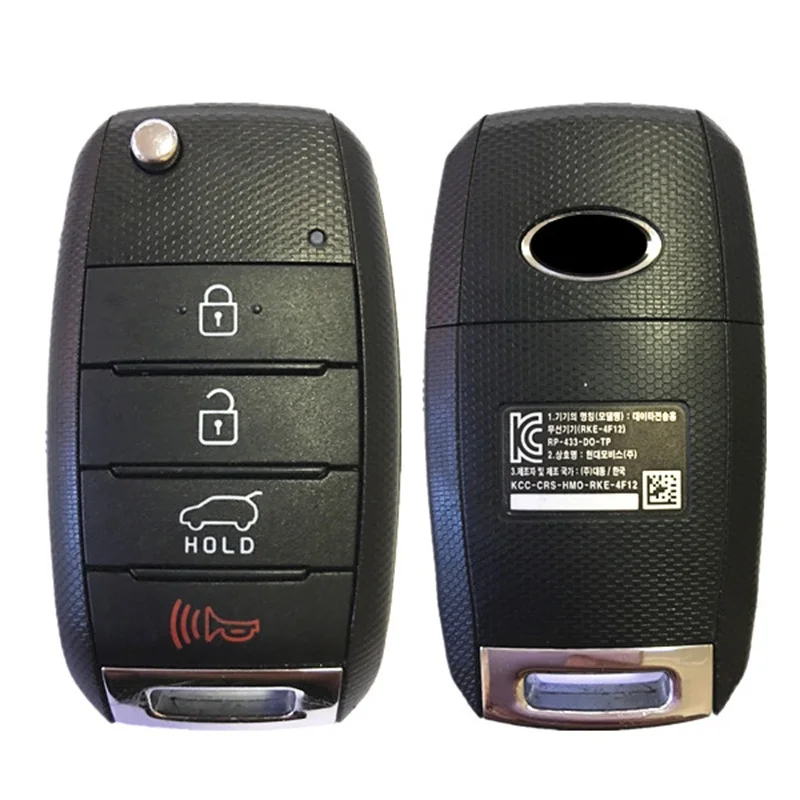 CN051061 OEM Part Number 95430-A4000 FCC RKE-4F12 For KIA RONDO CARENZ 2013-2015 FLIP KEY 4BUTTONS 433MHZ