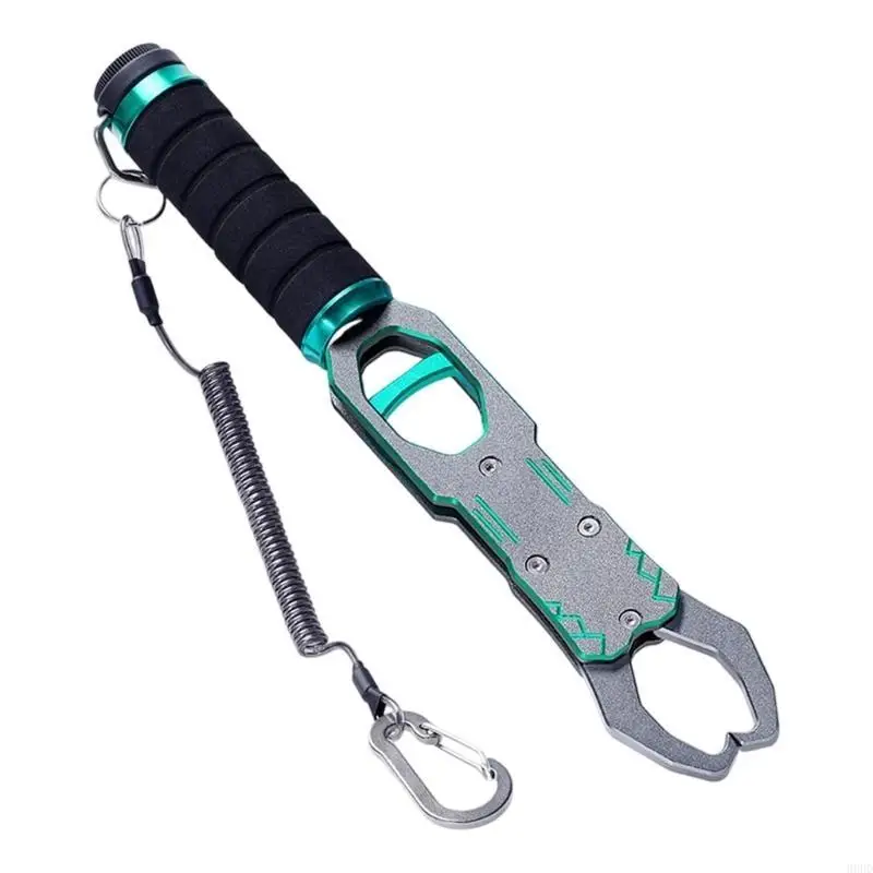 Aluminum Alloy Fish Gripper Feature Built in High Precisions Scale for Fish Control and Safety in Fishing Activity 69HD