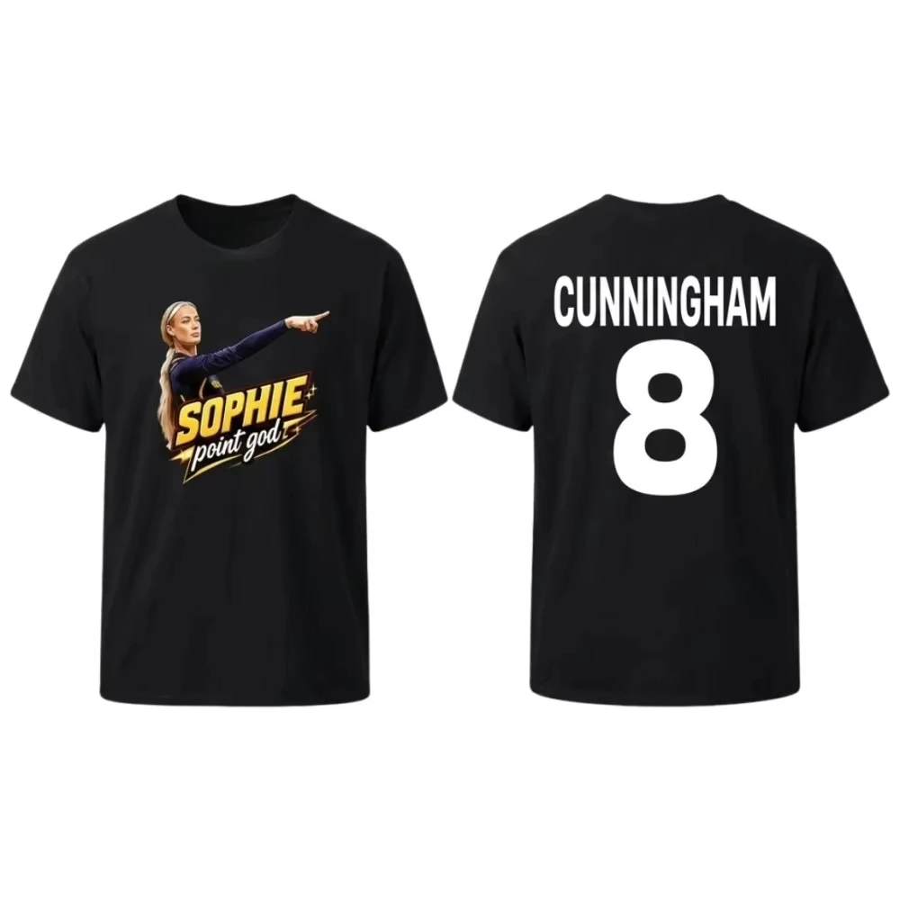 Hot Sale Sophie Cunningham Point God 2026 Meme Graphic 8 Print T-Shirt Men Women Summer New Tee Loose Casual Oversized Top