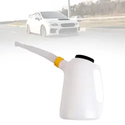 Oil Measuring Container Leakproof with Lid Manual W/ Spout Motorcycle 5L Automotive Oil Pitcher Motor Oil Dispenser Auto Oil Jug