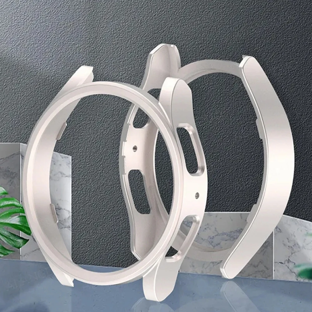 삼성 갤럭시 워치 6용 케이스 40mm 44mm 화면 보호기 PC 범퍼 올어라운드 갤럭시 워치6 클래식 47mm 43mm 커버 액세서리