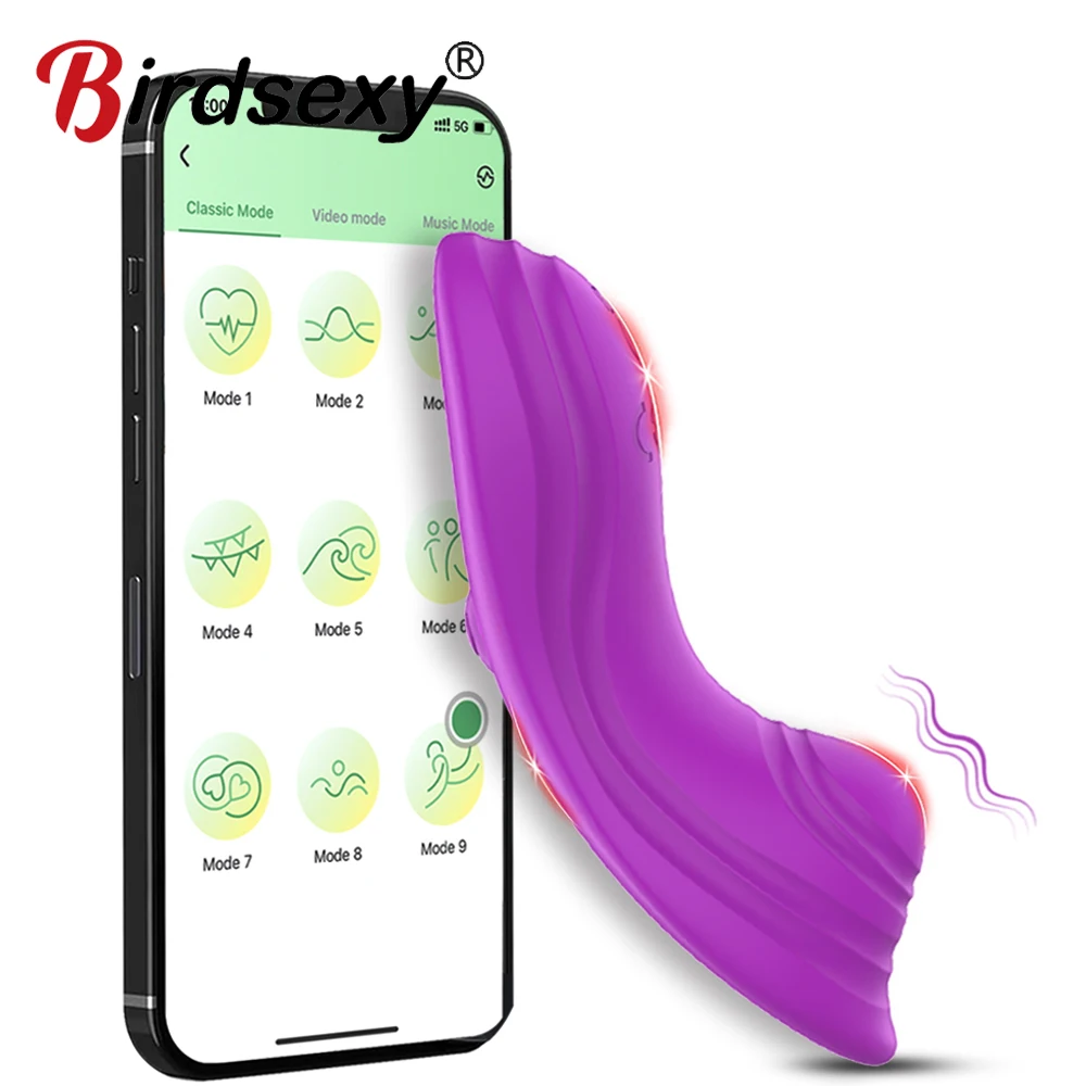 Vibrador inalámbrico con aplicación Bluetooth, Juguetes sexuales para bragas de mujer, estimulador de clítoris portátil, masajeador, Maturbator femenino, suministros para adultos