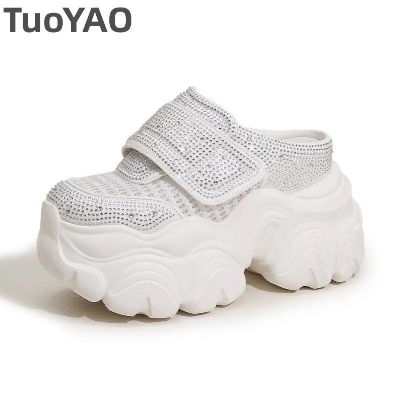 10cm-air-mesh-microfibre-cuir-veritable-strass-plate-forme-coin-ete-pantoufle-femmes-sandale-bling-grosses-baskets-chaussures