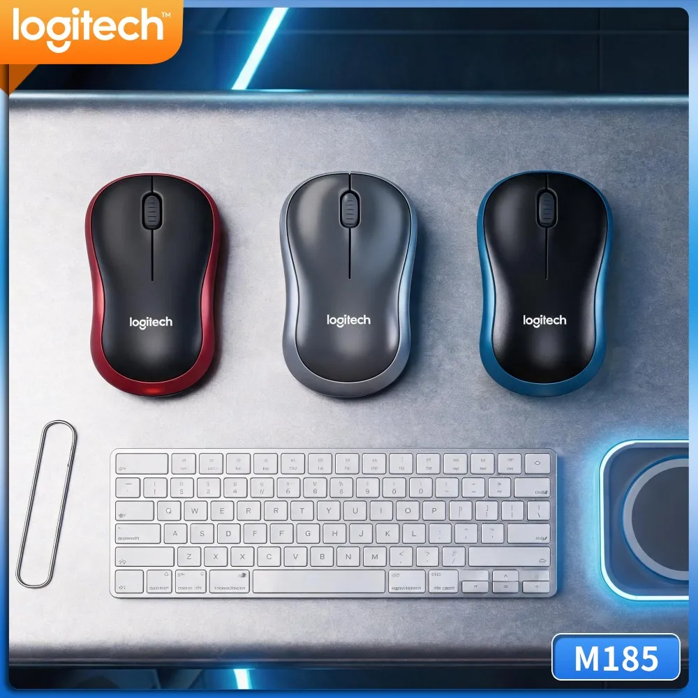 Logitech M185 Household Wireless Mouse, Stable 2.4G Signal, Smooth Cursor Movement, Simple Operation For Daily Users