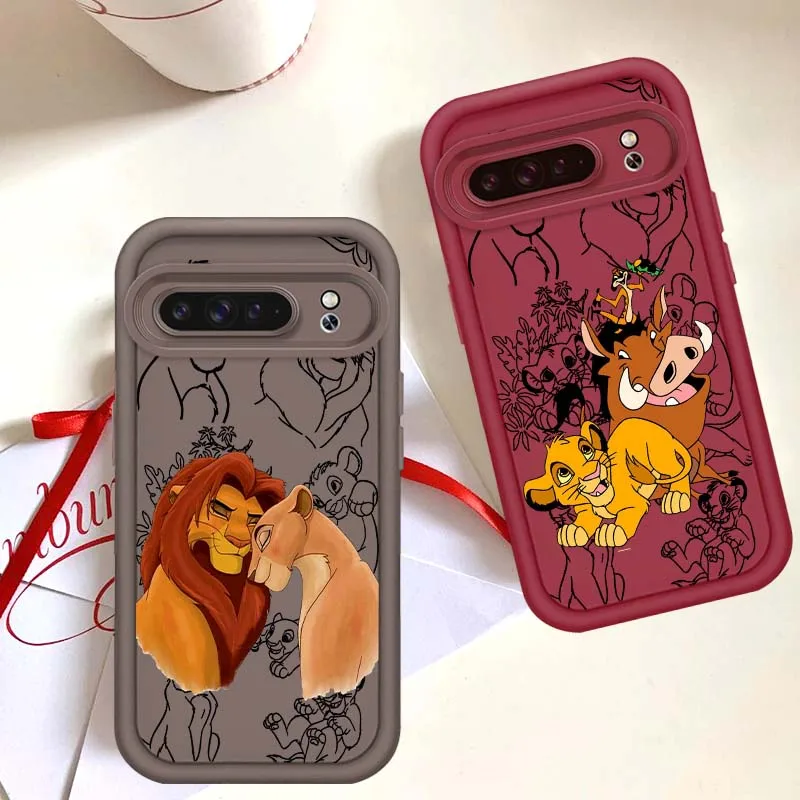 

Disney Lion King Anime For Google Pixel 9 8A 8 7 7A Pro XL 5G Eye Ladder Soft TPU Shockproof Cover