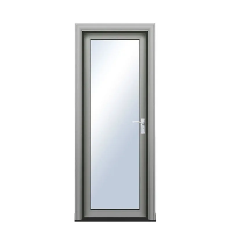 Factory price intenal casement bathroom aluminum door tempered frosted glass  bathroom doors for apartment