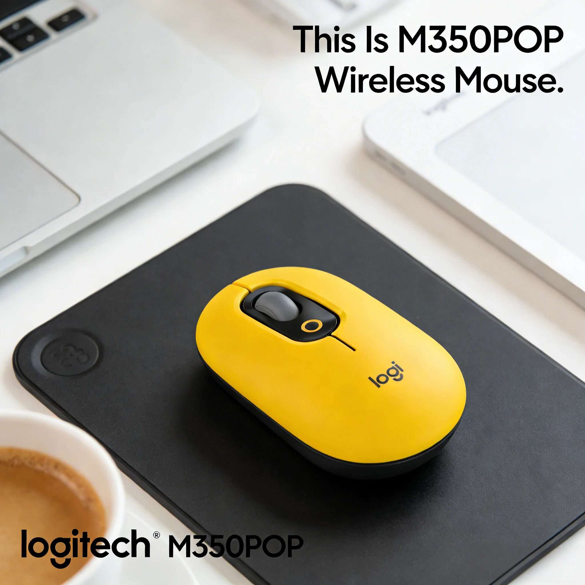 

Compact Mouse, Logitech M350 POP with Magnetic Cover
