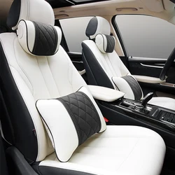 For Mercedes Benz Maybach S-Class headrest Luxury Car Pillows Auto Travel Neck Rest Pillows Seat Cushion Support Nappa Leather