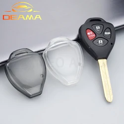 Transparent Car Remote Key Shell Fob Key Bag for Toyota Camry Corolla Avalon Venza 2007 2008 2009 2010 2011 2012 Key Case