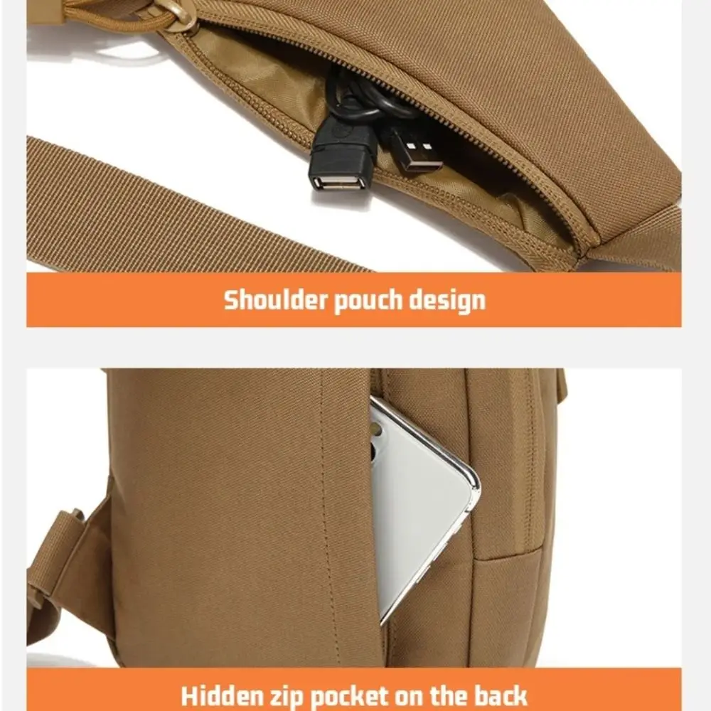 

Large Capacity Outdoor Chest Bag Oxford Cloth Waterproof Climbing Crossbody Bags Adjustable Strap Multifunctional