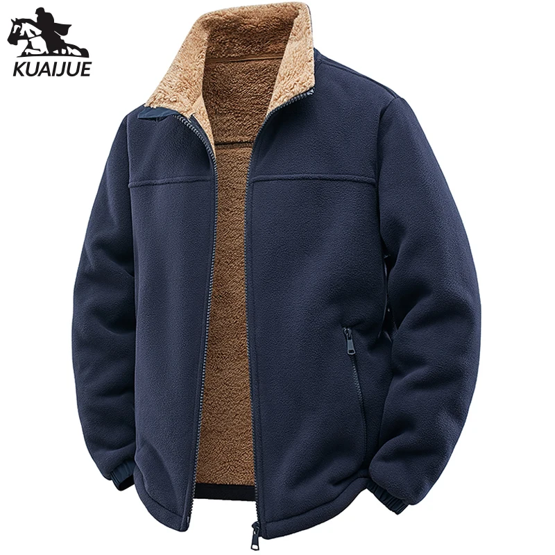 

Jacket Mens Spring autumn New men jacket with velvet Jackets Youth casual coat Men's business coats Size M-7XL 8XL 8099