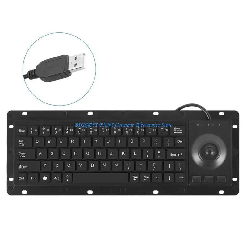  Industrial Waterproof USB Touches Board Keyboards with Integrated Touchpads for Use