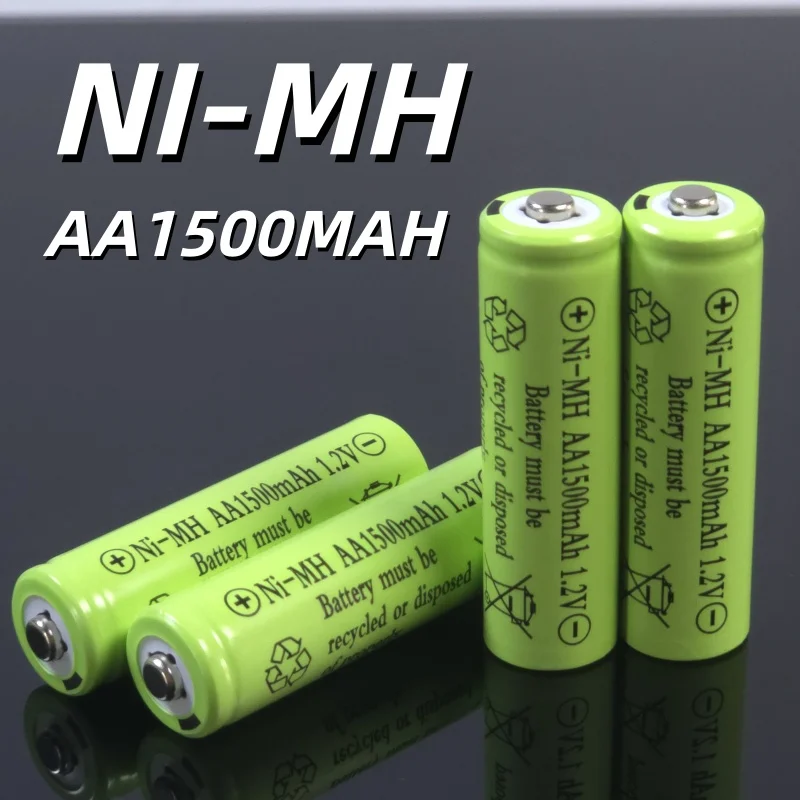 Batería Recargable Ni-MH 1500mAh AA 1.2V |   Protección contra sobrecarga de más de 500 ciclos