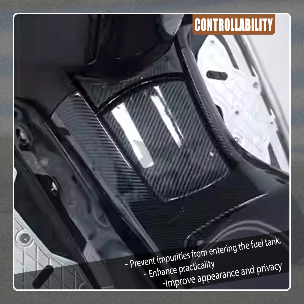 لياماها NMAX155 V3 2025 خزان الوقود حماية الحرس اكسسوارات دراجة نارية خزان الوقود غطاء ألياف الكربون N-MAX155 NMAX 155