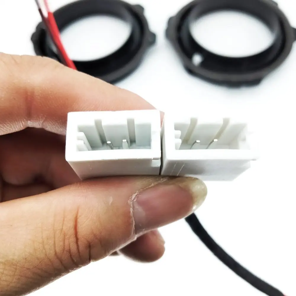 

2Pcs 6.5" Car Speaker Adapter Spacer with Wire Harness for Hyundai IX35/Kia K3/K5