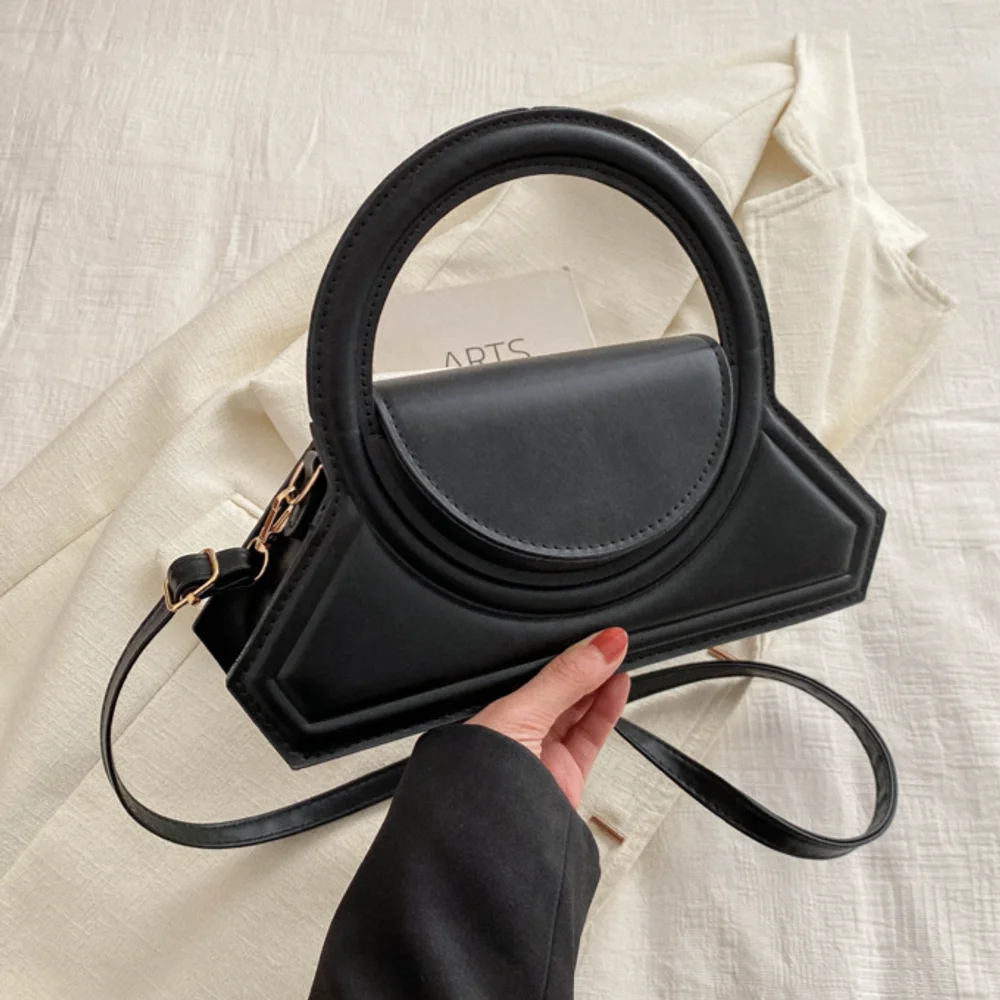 Solid Color Pu Leather Elegant - đánh giá và giá Leather Work Bag