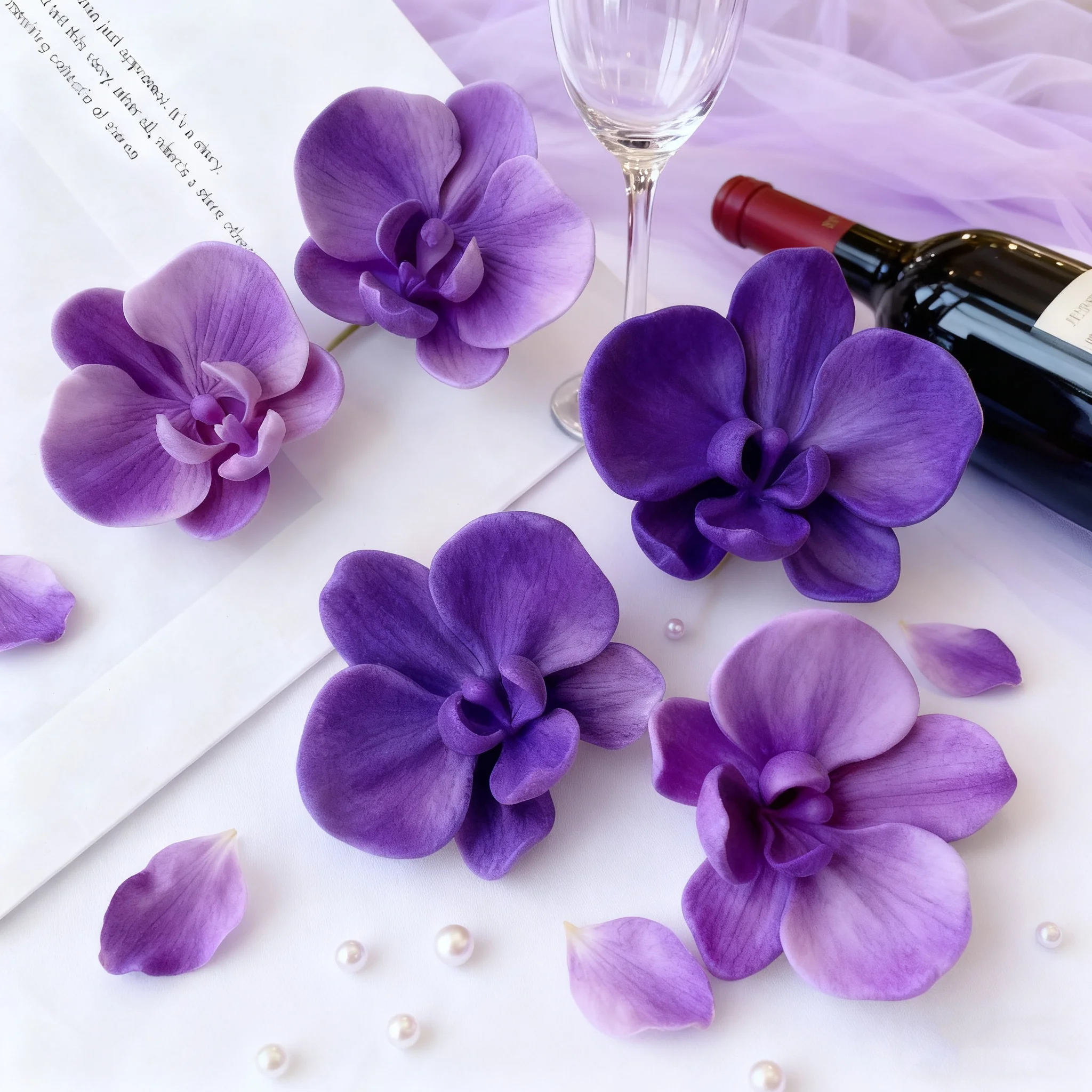 DIY Phalaenopsis Orchid Flower Silicone Mold Floral Scented Candle Plaster Mold Handmade Soap Making Supplies