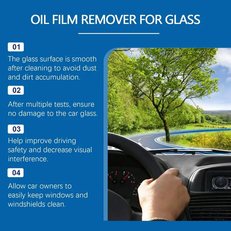 Windshield Cleaner Rainproof Anti-Fog Glass Cleaner Spray 120ml Car Glass Rainproof Anti-fog Clear Vision Spray Long-lasting Car