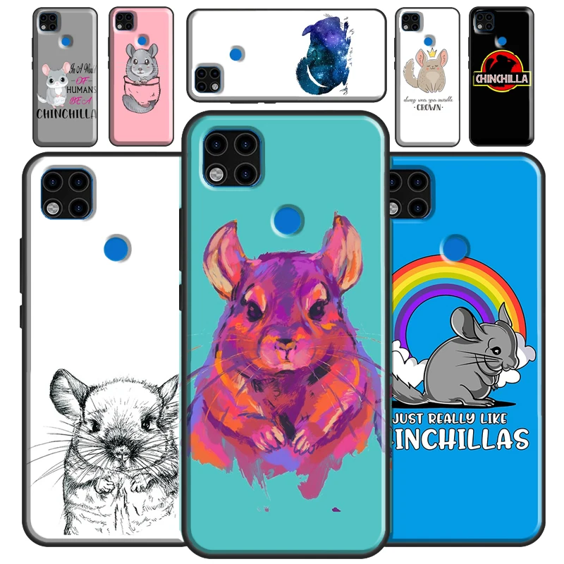 Cartoon Chinchilla Case For Xiaomi Redmi Note 11 Pro Note 10 Pro 9 8 7 9S 10S 11S Cover For Redmi 10 9A 9C 9T