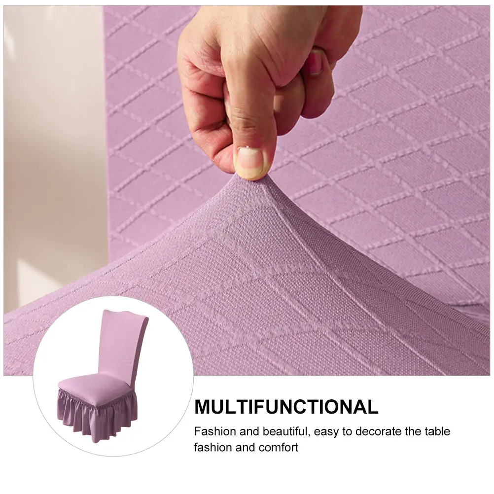

1Pcs Chair Cover Elastic Comfortable Dining Seat Protector Protects Against Stains for Home Restaurant Chair Decor