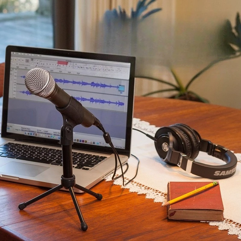 SAMSON Q2U USB Microphone with Built-in Sound Card Professional Audio Book Recording Dubbing Live Streaming Microphone