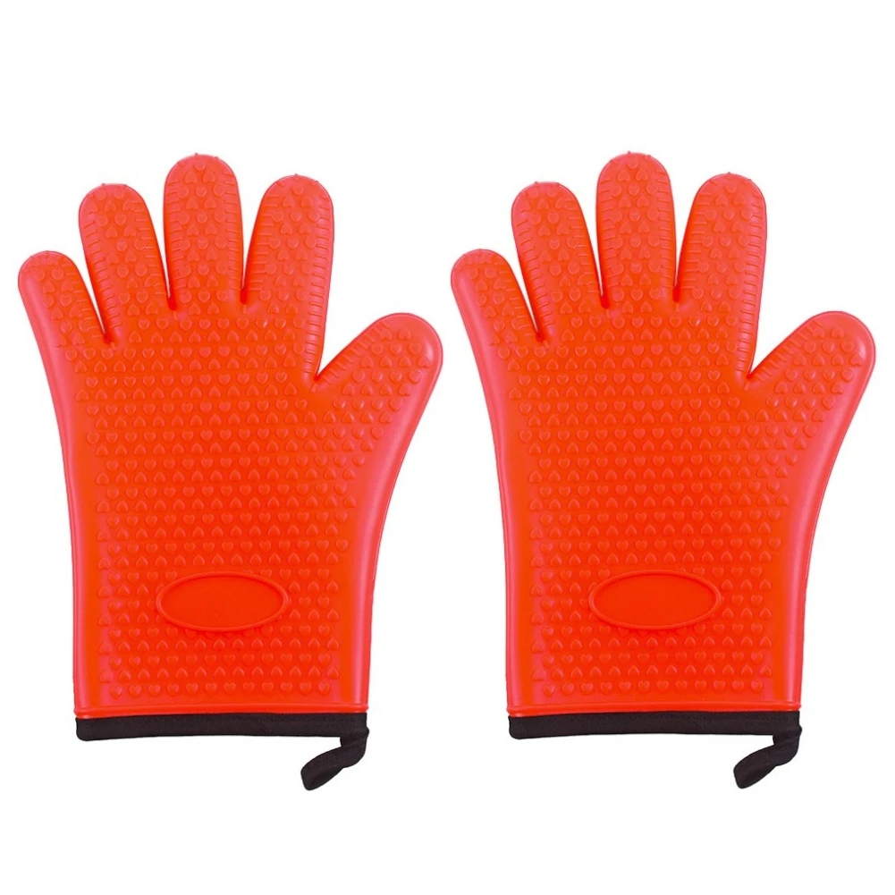 Silicone Oven Mitts Non Slip Design Heat Resistant and Waterproof Extra Long for Maximum Protection Easy to Clean