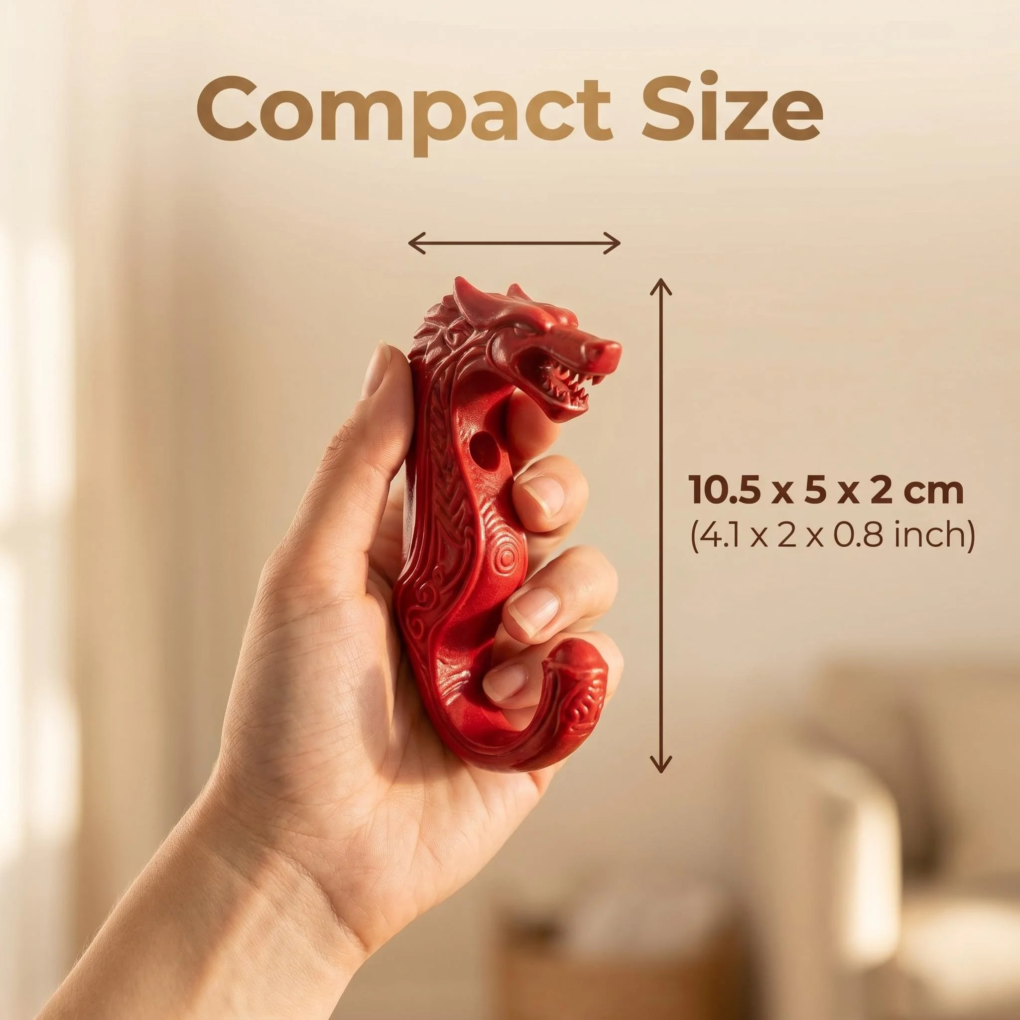 2-Pack Creative Dragon Head-Shaped Wall Storage Hooks, Includes 1 Dragon Head Hook and 1 Expansion Screw, Single-Hole Screw Wall Hooks, Exquisite Carving Design, High-Quality Materials, for Hanging Clothes in the Bedroom, Entryway Storage, Study Room Decoration, Home Enthusiasts, Halloween, Housewarming, Unique and Practical Items (Nails Included)