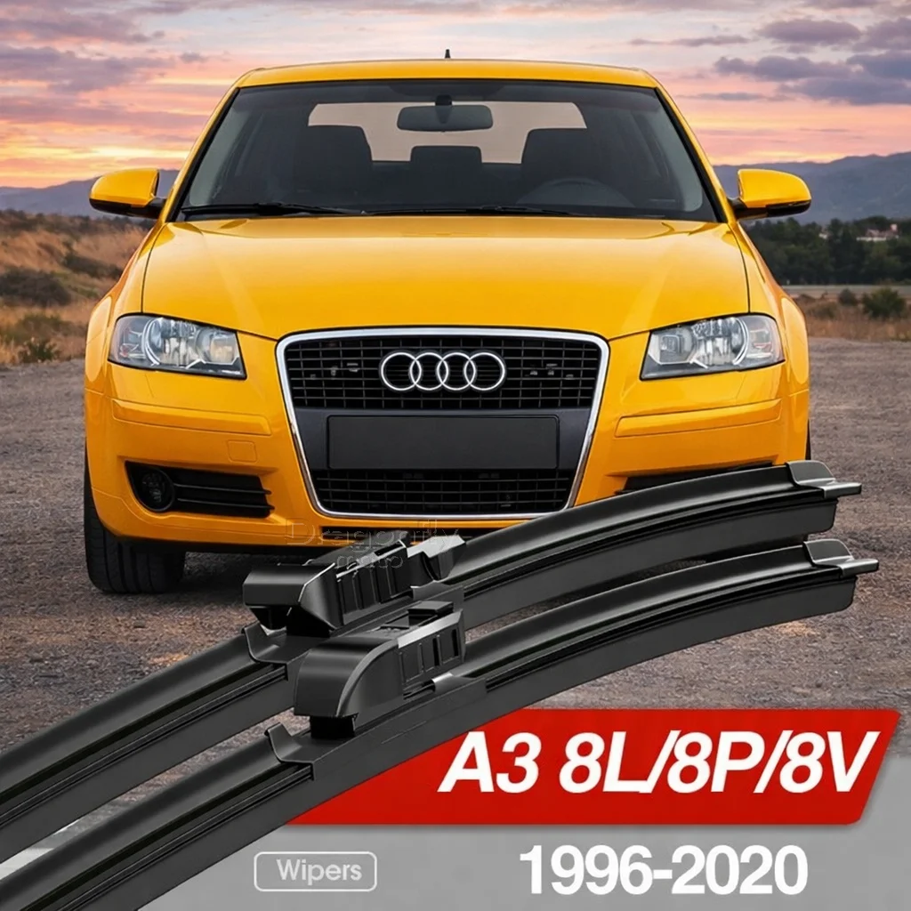 

Front Windshield Wiper Blades 2x Windscreen Window Accessories 1998 2000 2007 2008 2011 2014 2019 For Audi A3 8L 8P 8V 1996-2020