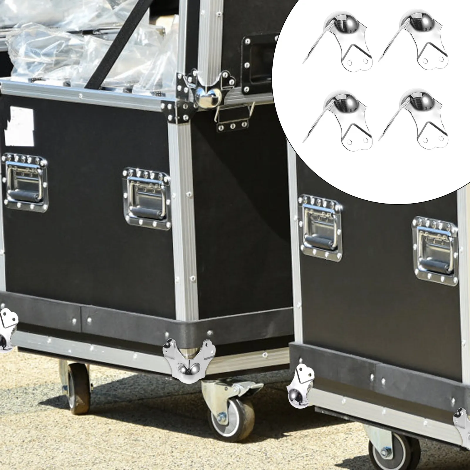 flight-case-corner-protectors-4pcs-reinforced-metal-ball-guards-for-stage-lighting-speaker-equipment