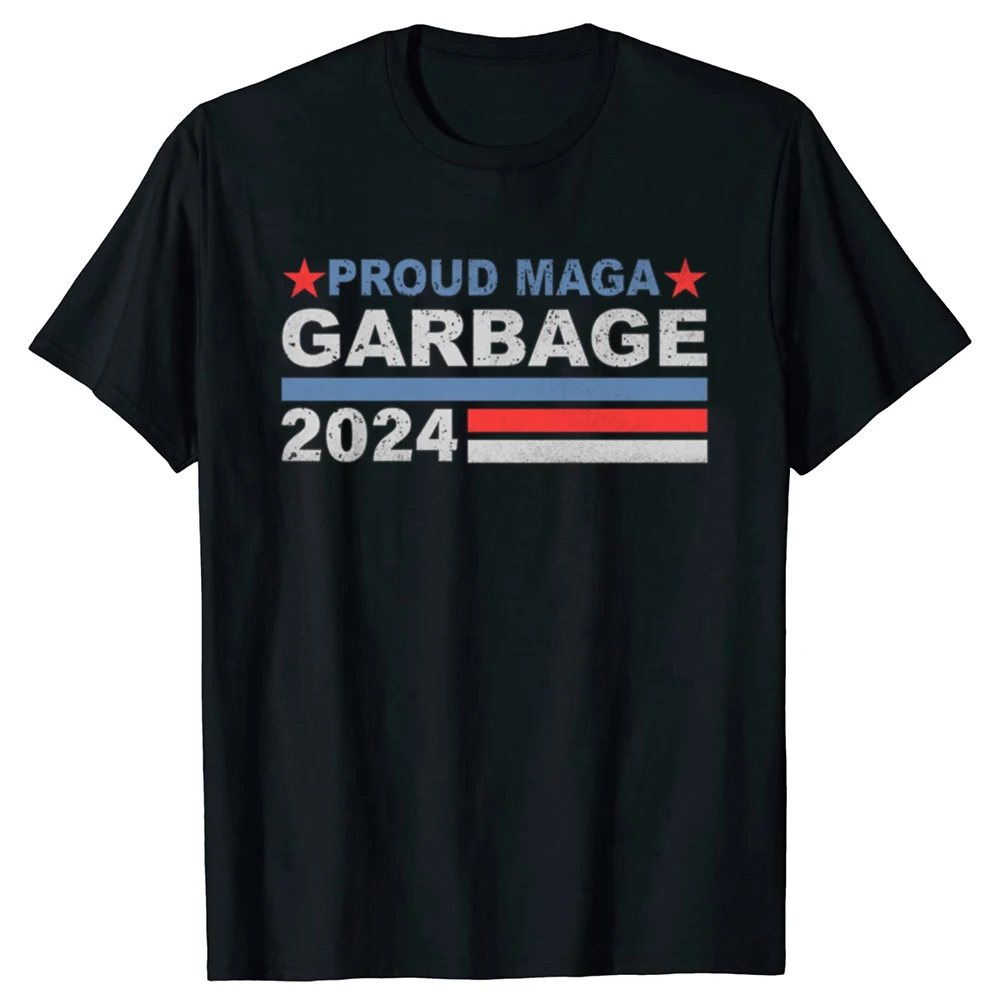 Funny Proud MAGA Trump Supporter Classic Graphic T-shirts Men Women's Fashion Casual Tshirt 100% Cotton Loose Oversized T Shirt