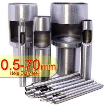 Perforatrice ronde manuelle pour le travail du cuir, trou en acier domestique, cuir, joint en métal, plastique, sac en papier environnemental