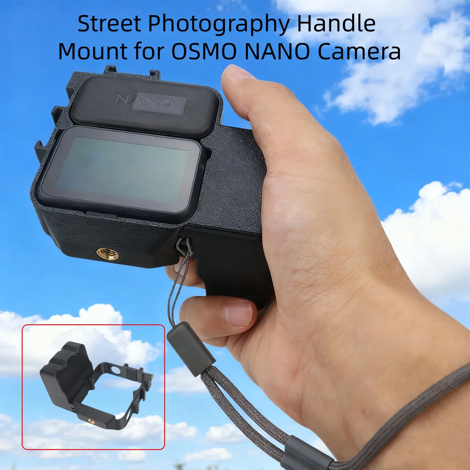 

Street Photography Handle Mount Accessory for DJI OSMO NANO Action Camera Grip Cover